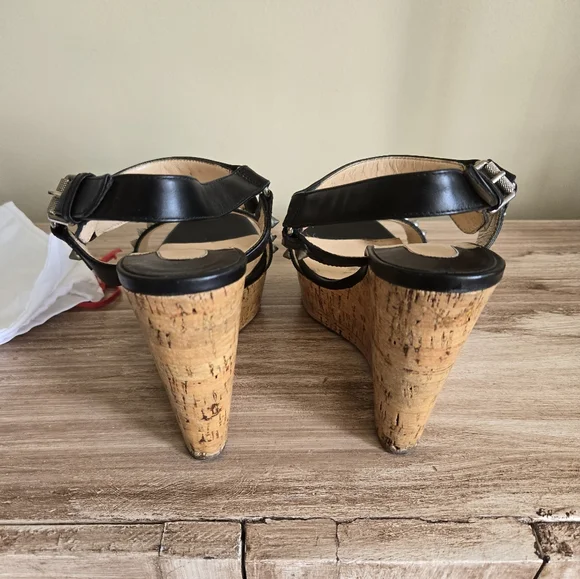 Christian Louboutin Cork Wedge Heels - Picture 2 of 4